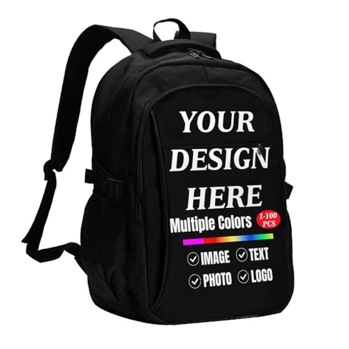 Custom backpack for Men & Women With Your Text Logo Picture Personalized backpacks Design Your Own Customized bookbag Gifts for Friends Style 04