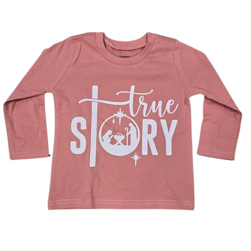 Image of Girl Toddler Long Sleeve Shirt - True Story - Jesus