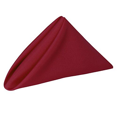 Ultimate Textile 17x17-Inch Polyester Cloth Napkins, Holiday Red, Set of 36
