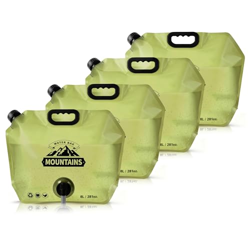 Camping Water Container, Collapsible 2 Gallon Water Jug with Spout BPA-free