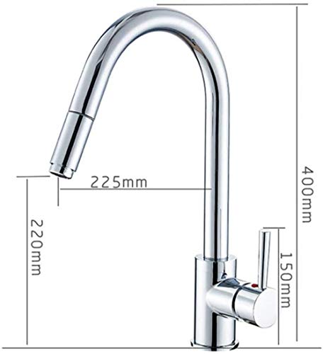 Robinet d'évier rotatif 360 en nickel brossé avec mitigeur eau propre - 2