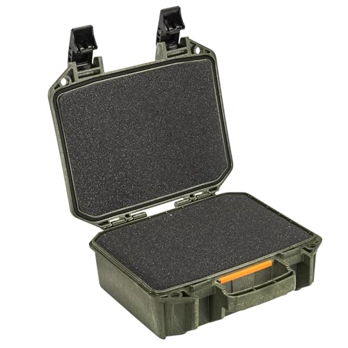 Pelican Vault Cases, OD Green, V100, with Foam, Od Green, V100, with Foam