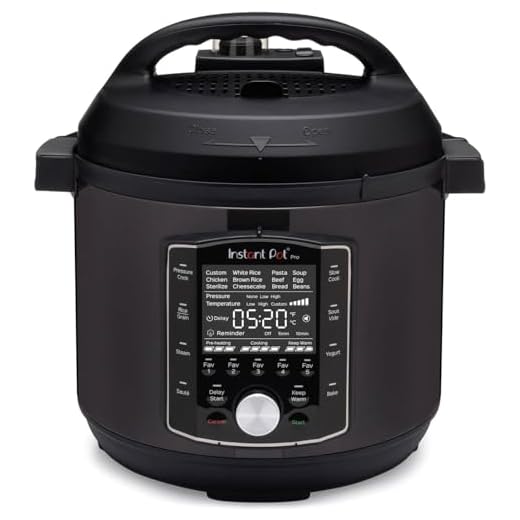 Instant Pot Pro 10-i-1 elektrisk multikokare 1 200 W, 5,7 L – Tryckkokare, långkokare, riskokare, ångkokare, sauteringspanna, sterilisator, yoghurtberedare, sous vide enhet – svart rostfritt stål
