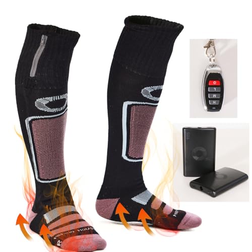 EnerWear Unisex Battery Heated Knee High Merino Wool Socks3