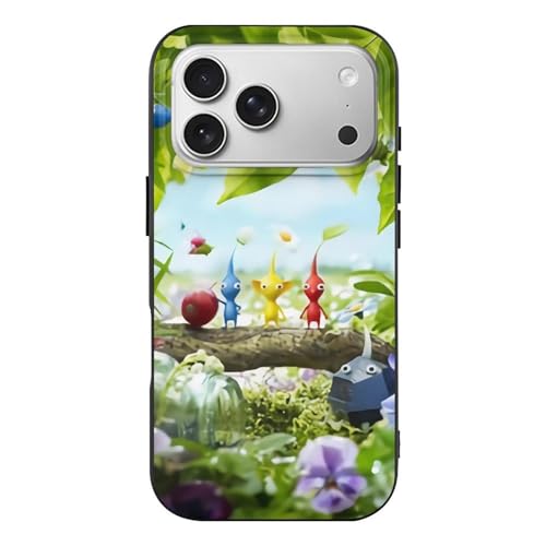 JUJUYTFCBF �X�}�z�P�[�X �s�N�~�� �s�N�~�� iPhone 17 Pro �Ή��� �P�[�X �ϏՌ� TPU ���^ �A�C�t�H���P�[�X ���h�~ �w��h�~ ���������� �l�C �L�����N�^�[ ������� �v���[���g Black-style