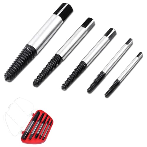 Extractor De Tornillos 5 Piezas Juego Extractores Pernos Danneggiat Rotos Dañados Rotación