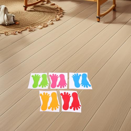 Calcomanías adhesivas impermeables de huellas para piso miniatura 5
