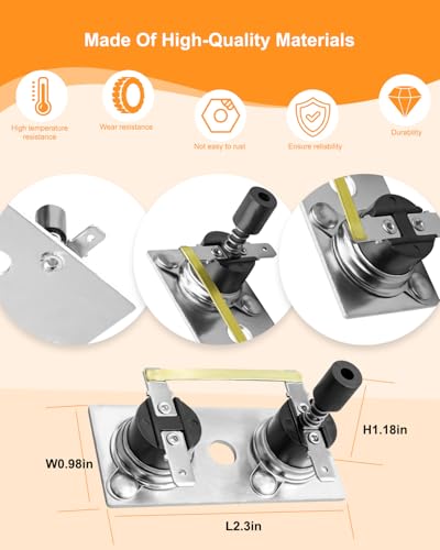 Image of 2 Pcs Thermostat Switch Replace 232306 Fit for Suburban SW6DE SW6DEL SW6DEM SW6PE SW6PER, RV Water Heater Thermostat 120V T-Stat /Limi, RV Water Heater Parts