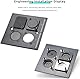 PENGLIN 10 Stück Panel Mount Blindabdeckplatte, D-Serie Metall Rack Montageplatte für Chassis Steckverbinder, XLR Steckverbinder