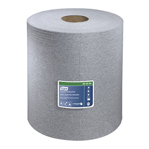 Tork 520304 Industrielle Riesenrolle einlagiges Reinigungstuch, grau