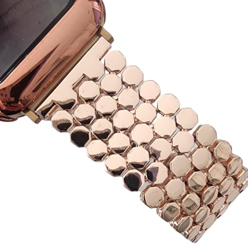 Bracelet Apple Watch acier inoxydable or mailles nid d'abeille 38-49mm