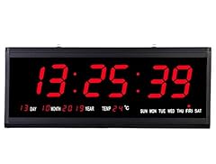 18 . 9 Inch Oversized LED Digital Wall Clock Large Display with Indoor Temperature Date and Day of photo 18 . 9 Inch Oversized LED Digital Wall Clock Large Display with Indoor Temperature Date and Day of