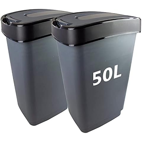 2friends Mülleimer Abfalleimer mit Schwingdeckel Cover