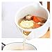 XYSQ Fettabscheider, Ölfettabscheider, Fettabscheiderkanne, Soße Separator, Fettabscheider, Haushaltsküche Keramikölsuppe-Separator Mit Hölzernem Anti-Branding-Griff (Size : 500ml)