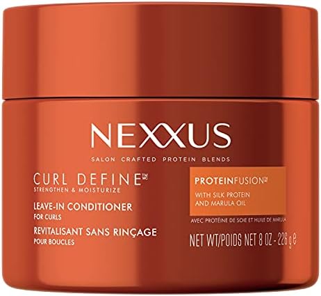 Curl Define Leave-in Conditioner for Curly Hair with ProteinFusion Curl Conditioner for Moisturizing Curls 8 oz