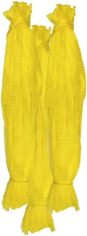 1000 Pcs 20 Inch Mesh Bags for Vegetables Mesh Produce Bags Reusable Nylon Netting Bulk, Fits Storage Egg Vegetable Seafood Fruits Grocery, Yellow