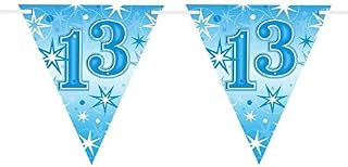 Pioneer Party 45565 Party Banner, Blue, 13th Birthday