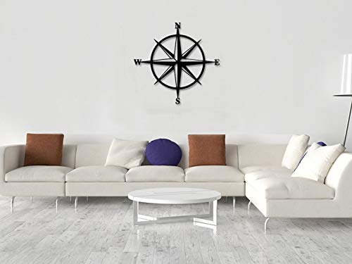 Metal rústico Wall Art 20.5 pulgadas, North Star Compass Wall Art, North Star Wall Art, Star Compass for Wall, Vintage Metal Wall Art, Custom Rustic Compass, North Start Compass for Garden