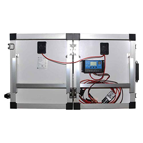 Lowenergie Portable Mono Folding Solar Panel Kit 12v Battery Charger Camping Caravans (40W) - Image 3