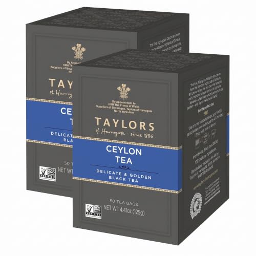Taylors of Harrogate Pure Ceylon, 50 Teabags (Pack of 2)