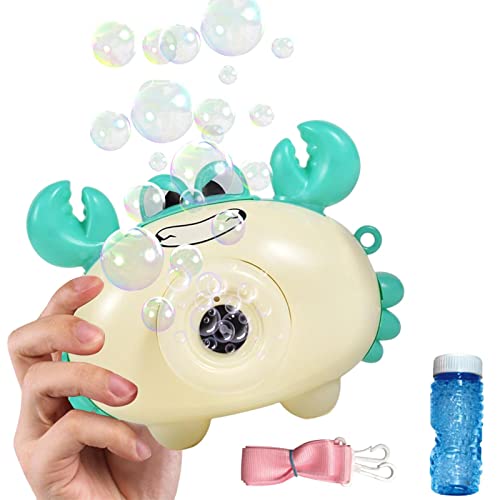 Criador de bolhas - Crab Camera Bubble Machine com luz e música - Brinquedos de verão para crianças,