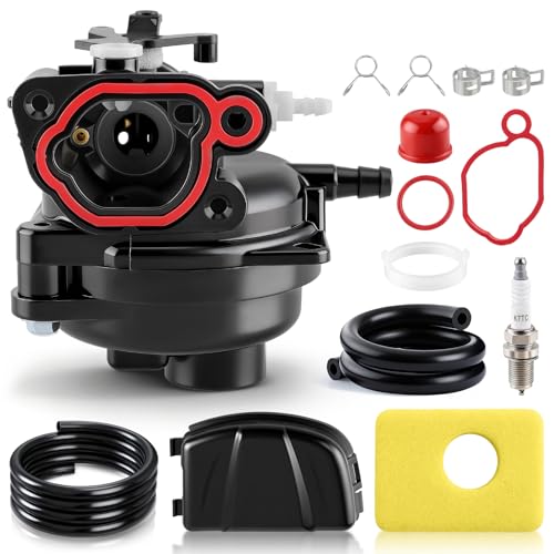 799583 Carburetor Parts for 300E 450E 500E 550E Series 08P502 09P602 125cc 140cc Lawnmower Engines Replace# 595656 590556 591979 593261 with 799579 Air Filter 595660 Cover