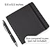 Ricco Bello 5.5 x 5.5 inch Small Square Sketchbook for Drawing - 180 GSM Thick Paper, Faux Leather Hardcover, for Use with Pen, Pencil, Water Based Markers, 64 Sheets / 128 Pages