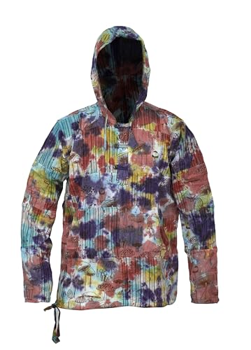 Chemise hippie légère à capuche Ezhippie pour homme en coton casual