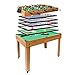 Mendler Tischkicker HWC-J15, Tischfußball Billard Hockey 7in1 Multiplayer Spieletisch, MDF 82x107x60cm - Eiche-Optik