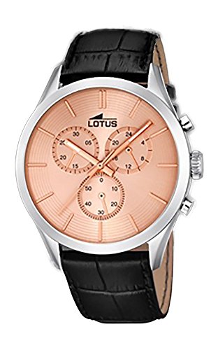 Montre Lotus Homme adieu retards avec ce quartz précis et cuir confortable