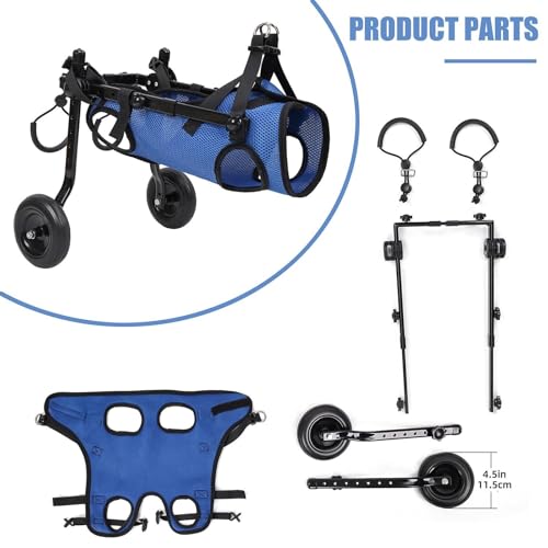 Silla de ruedas para perros mini: soporte de cadera para paseos cómodos en parques y jardines 4