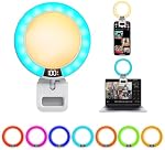 UFO RGB L'éclairage photo portable de Selfie, 1800mAh Remboursé CRI 95+ 2500-6000K Support de lampe de panneau variable, 360° LED La lumière de remplissage de bague de Selfie pour les selfies/Photographie/TikTok/Vidéo Conférence