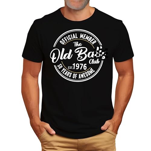 Venrcoxz 1976 T Shirts 50th Birthday Gifts for Him Legends were Born in 1976 Retro Birthday Gifts for Men