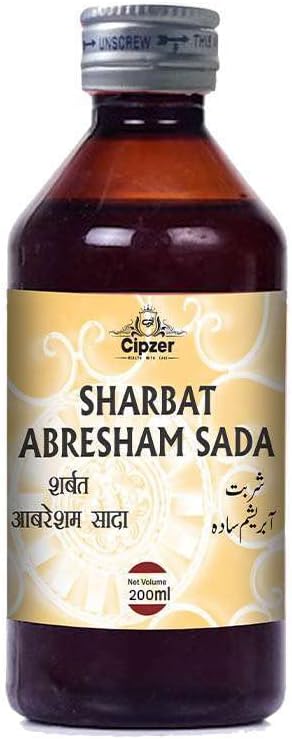 Cipzer Sharbat Abresham Sada-Unique Unani preparation for heart and brain-200 ML