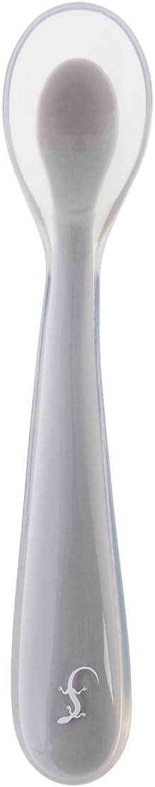 Little Lurch Spoon Bendable Children's Learning Silicone Warm Grey