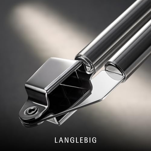 Foto von WMF Profi Plus Knoblauchpresse Edelstahl 17,5 cm, Cromargan Edelstahl teilmattiert, Knoblauchpresse spülmaschinengeeignet