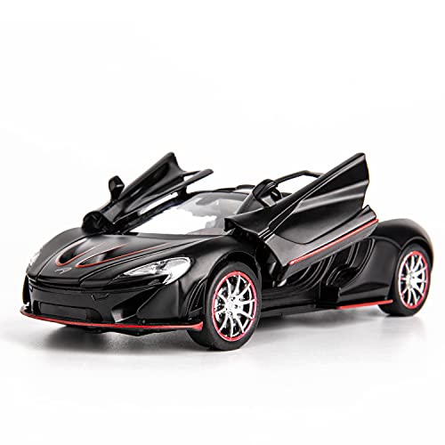 Image of Metal Pull Back Diecast Car 1:32 Mclaren P1 Pull Back Car Model With Sound Light Boys Gifts Toys For Kids?Pack Of 1?,Multicolor