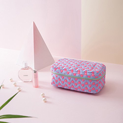Frcolor Bolsa de maquiagem, bolsa de cosméticos portátil para viagem, bolsa dobrável, bolsa organiza