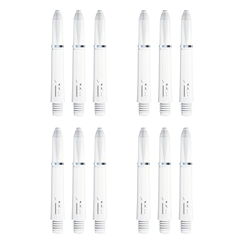RED DRAGON TRX Short White Stems - 6 Sets per Pack (18 Stems in Total)