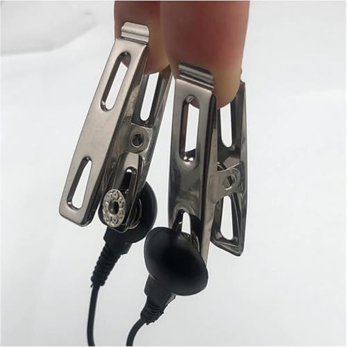 Ajoktpt Upgrade Nipple Toy Nipple Clamps,Electric Shock Nipple Clamps Chain,Sex Toy Nipple Clips Adjustable Bdsm Nipple Clamps For Exciting Sexual Pleasure Yoga Sweater J52 thumb #1