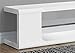 Monarch specialties , TV Console, High Glossy with Tempered Glass, White, 60