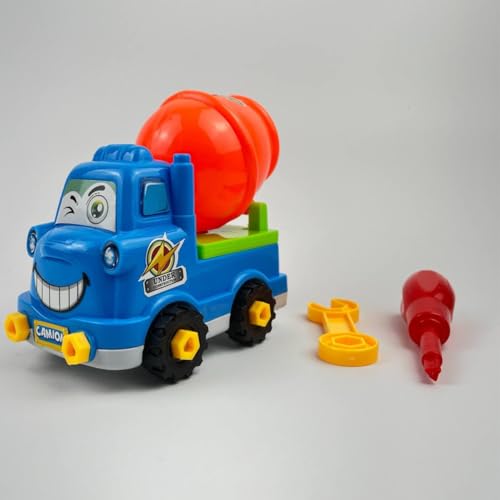 kit 3 Caminhão Monta Desmonta Brinquedo Infantil Ferramentas