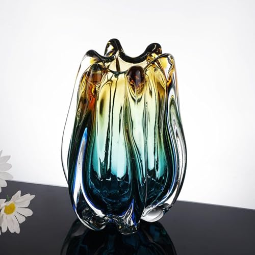 Vase en verre à bourgeons bohème transparent pour décoration de table - 7