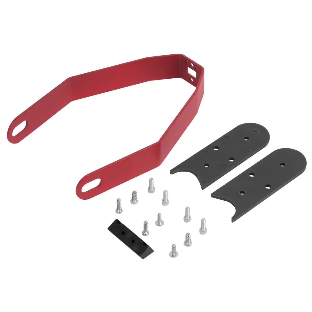 YTQMoreBNZ Rear Fender Support Bracket For Xiaomi M365 Pro 1S Pro2 Electric Scooter Mudguard Metal Shockproof Protection Gap Cover Pad(Rosso)