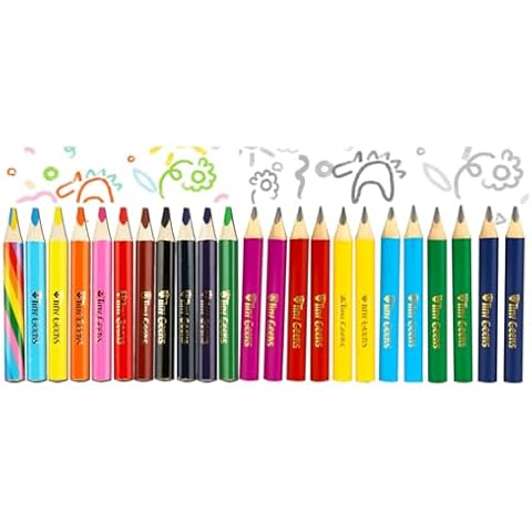 TinyGeeks Jumbo Pencils - Combo of Coloured Pencils & HB pencils Cover
