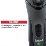 Xtreme Digital Lifestyle Accessories Barbasol Rechargeable Electric Rotary Shaver with Stainless Steel Blades and Pop Up…