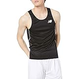 [ニューバランス] レーシングシャツ (JMTR9052) ノースリーブ ドライ 速乾 通気 タンクトップ メンズ BK(ブラック) L
