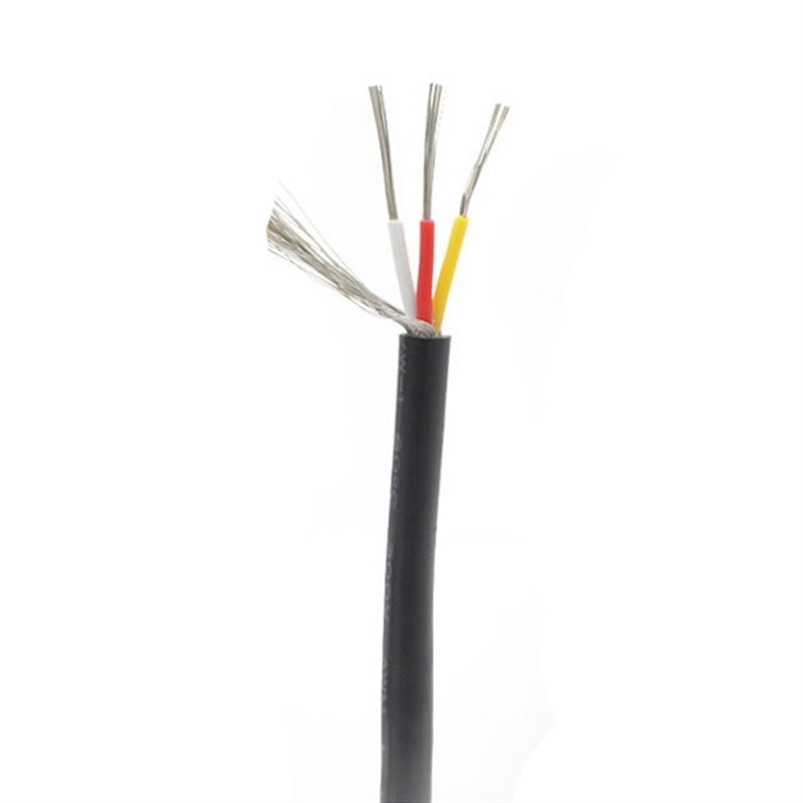 kabel zbrojony, Przewód ekranowany UL2547 PVC audio 22-28AWG z miedzi cynowanej 300 V(22awg 3cores,10m)