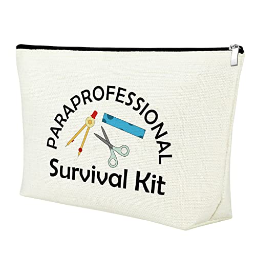 Paraprofessional Gifts Makeup Bag Paraeducator Gifts Paraprofessional Appreciation Gift Thank You Gifts for Teaching Assistant Para Teacher Gift Cosmetic Bag Retirement End of Year Graduation Gifts