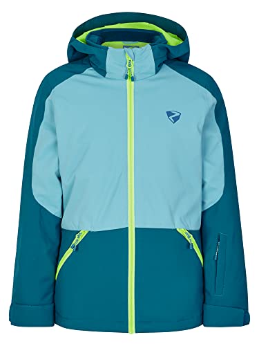 Ziener Mädchen Amely Ski Jacke Winter Jacke wasserdicht winddicht warm, blue sea, 152 EU